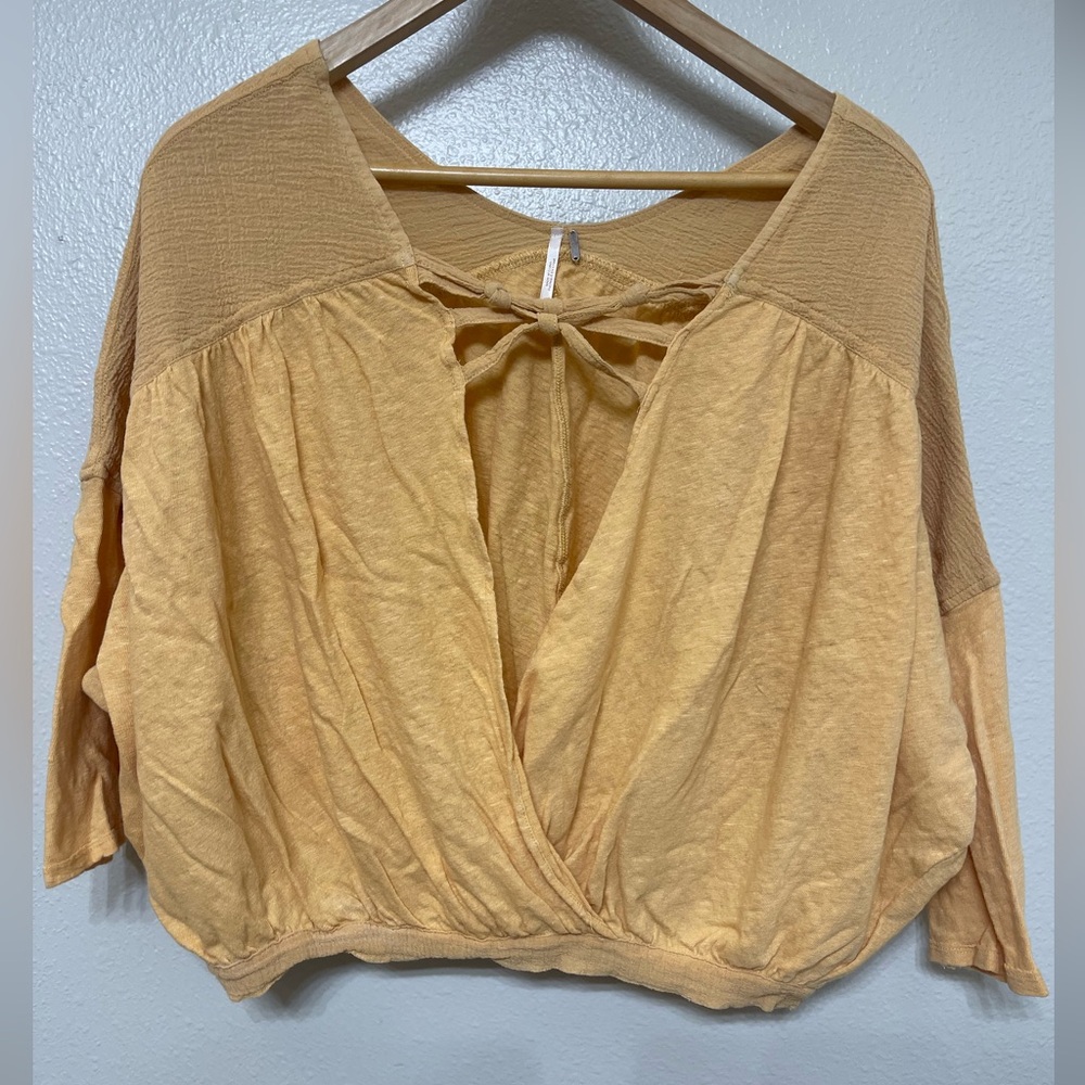 Free People Melon Gauze Blouse Size S/P